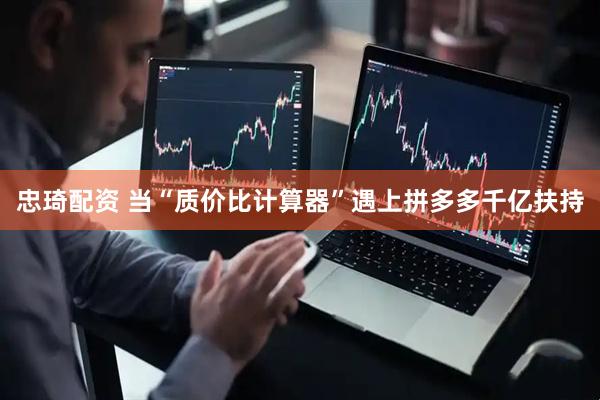 忠琦配资 当“质价比计算器”遇上拼多多千亿扶持