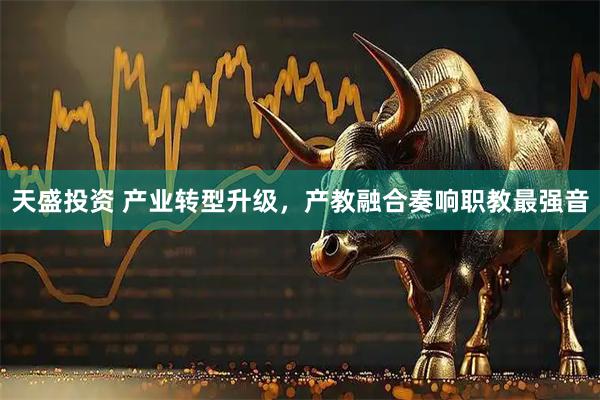 天盛投资 产业转型升级，产教融合奏响职教最强音